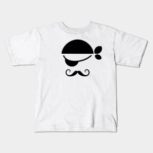 Pirate with an eye patch character design Kids T-Shirt